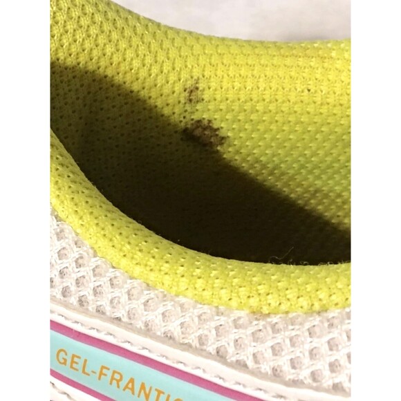 Asics Gel-Frantic 7 -Women's Sz 9.5- White/Colorful Running Jogging Shoes- T3A6Q - Picture 7 of 11